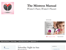 Tablet Screenshot of mistressmanual.com